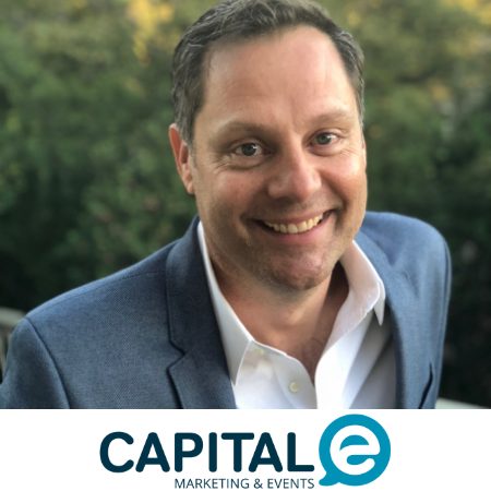 Andrew Everingham CEO at Capital-e marketing and events to MC B2B conference in Sydney Australia in May 2021
